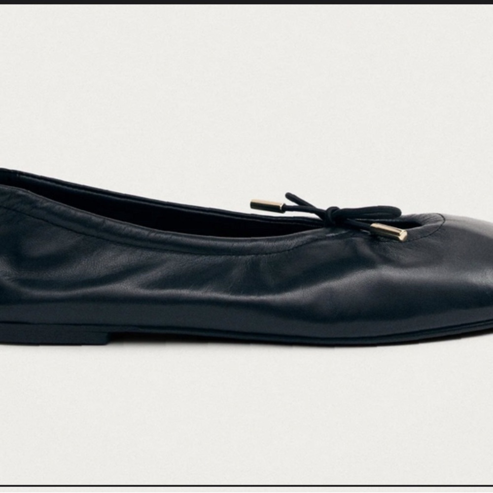 ALOHAS Black Leather Ballet Flats Size 42 Great Condition - Picture 5 of 11